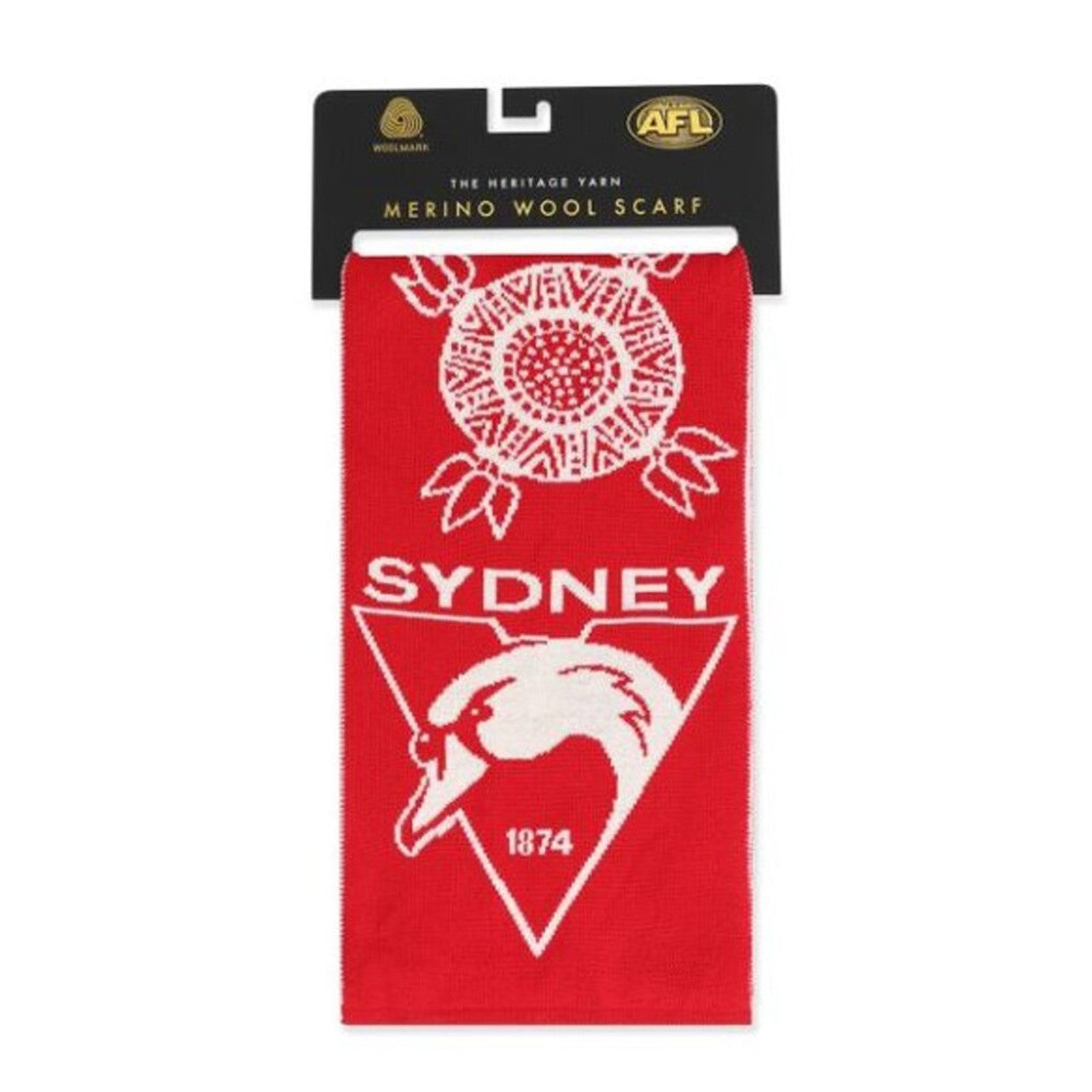 Sydney Swans Indigenous Merino Wool Scarf